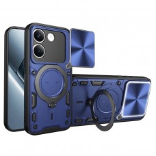 Θήκη Κινητού TechSuit CamGuard Pro Αντικραδασμική ( Armor - Shockproof ) με ενσωματωμένη βάση-δαχτυλίδι και κάλυμμα καμερών για XIAOMI POCO X8 PRO ΣΚΟΥΡΟ ΜΠΛΕ