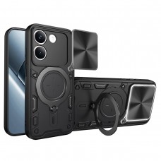 Θήκη Κινητού TechSuit CamGuard Pro Αντικραδασμική ( Armor - Shockproof ) με ενσωματωμένη βάση-δαχτυλίδι και κάλυμμα καμερών για XIAOMI POCO X8 PRO ΜΑΥΡΟ