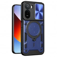 Θήκη Κινητού TechSuit CamGuard Pro Αντικραδασμική ( Armor - Shockproof ) με ενσωματωμένη βάση-δαχτυλίδι και κάλυμμα καμερών για XIAOMI REDMI A7 PRO 4G ΣΚΟΥΡΟ ΜΠΛΕ