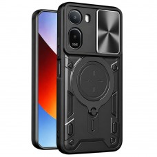 Θήκη Κινητού TechSuit CamGuard Pro Αντικραδασμική ( Armor - Shockproof ) με ενσωματωμένη βάση-δαχτυλίδι και κάλυμμα καμερών για XIAOMI REDMI A7 PRO 4G ΜΑΥΡΟ