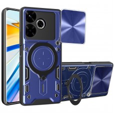 Θήκη Κινητού TechSuit CamGuard Pro Αντικραδασμική ( Armor - Shockproof ) με ενσωματωμένη βάση-δαχτυλίδι και κάλυμμα καμερών για XIAOMI REDMI 13 ΣΚΟΥΡΟ ΜΠΛΕ