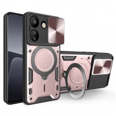 Θήκη Κινητού TechSuit CamGuard Pro Αντικραδασμική ( Armor - Shockproof ) με ενσωματωμένη βάση-δαχτυλίδι και κάλυμμα καμερών για XIAOMI REDMI 13C 4G ΡΟΖ