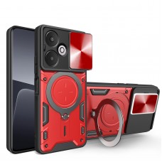 Θήκη Κινητού TechSuit CamGuard Pro Αντικραδασμική ( Armor - Shockproof ) με ενσωματωμένη βάση-δαχτυλίδι και κάλυμμα καμερών για XIAOMI REDMI 13C 5G ΚΟΚΚΙΝΟ