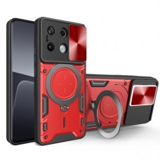 Θήκη Κινητού TechSuit CamGuard Pro Αντικραδασμική ( Armor - Shockproof ) με ενσωματωμένη βάση-δαχτυλίδι και κάλυμμα καμερών για XIAOMI REDMI NOTE 13 5G ΚΟΚΚΙΝΟ