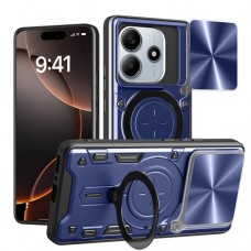 Θήκη Κινητού TechSuit CamGuard Pro Αντικραδασμική ( Armor - Shockproof ) με ενσωματωμένη βάση-δαχτυλίδι και κάλυμμα καμερών για XIAOMI REDMI NOTE 14 5G ΣΚΟΥΡΟ ΜΠΛΕ