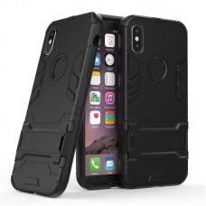 Θήκη Κινητού BBR Iron Αντικραδασμική ( Armor - Shockproof ) με ενσωματωμένη βάση στήριξης ( Kickstand ) για i-PHONE 10 XS/XR MAX (6,5) BLACK