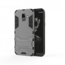 Θήκη Κινητού BBR Iron Αντικραδασμική ( Armor - Shockproof ) με ενσωματωμένη βάση στήριξης ( Kickstand ) για SAMSUNG Galaxy A6 GRAY