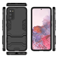 Θήκη Κινητού BBR Iron Αντικραδασμική ( Armor - Shockproof ) με ενσωματωμένη βάση στήριξης ( Kickstand ) για SAMSUNG Galaxy S20 BLACK